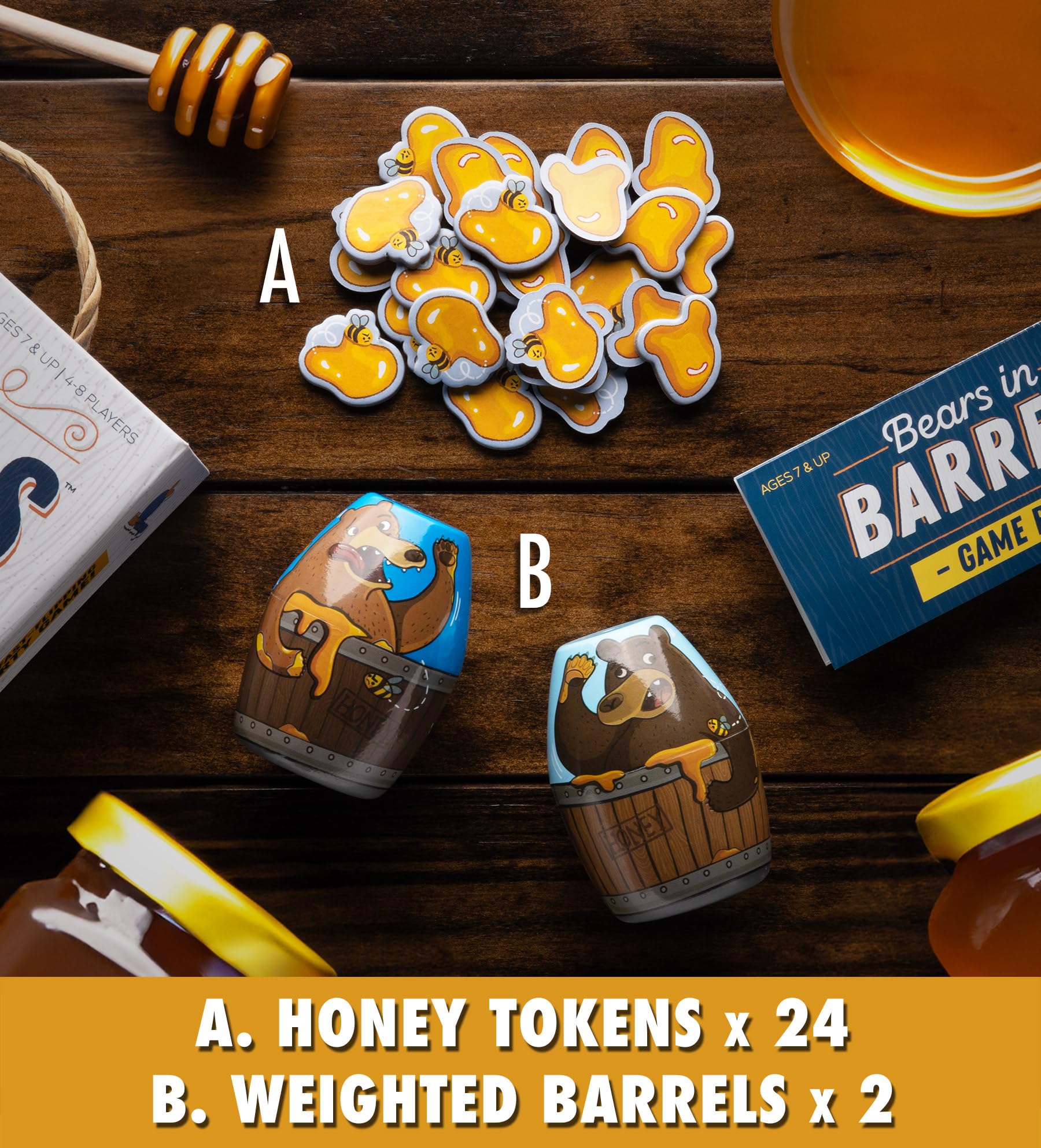 Bears in Barrels Fun Dexterity Party Game for All Ages by Blue Orange Games, 4 to 8 Players - Image 3