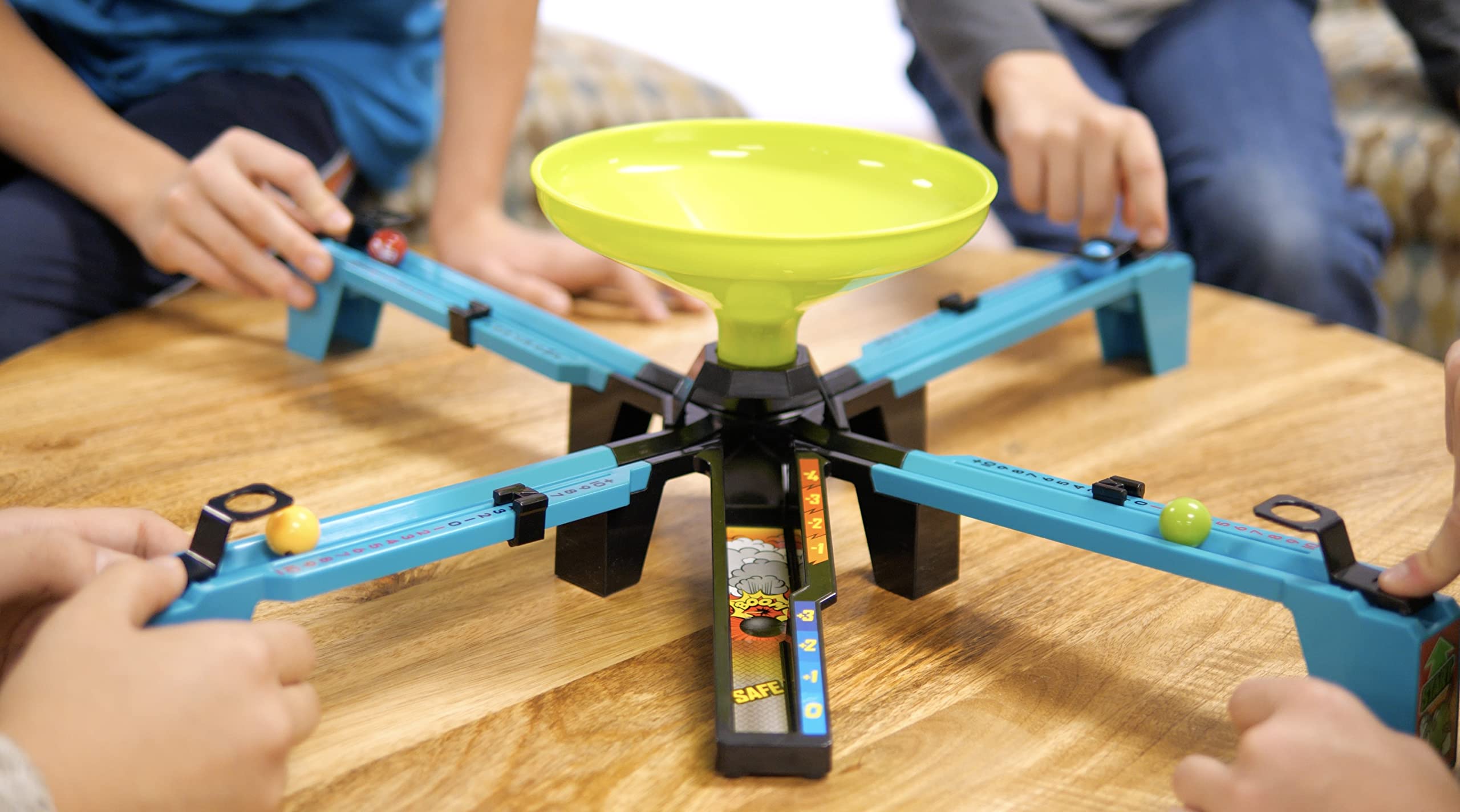 Beat The 8 Ball Action Dexterity Party Game - Kids, Family or Adult Speed Active Party Game by Blue Orange Games for 2 to 4 Players. Recommended for Ages 6 & Up. - Image 5