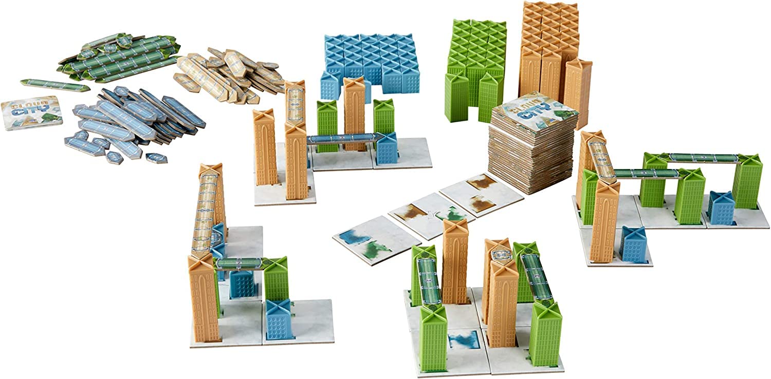 Blue Orange Cloud City Board Game- Family or Adult Strategy Board Game for 2 to 4 Players. Recommended for Ages 10 and Up, Green - Image 3