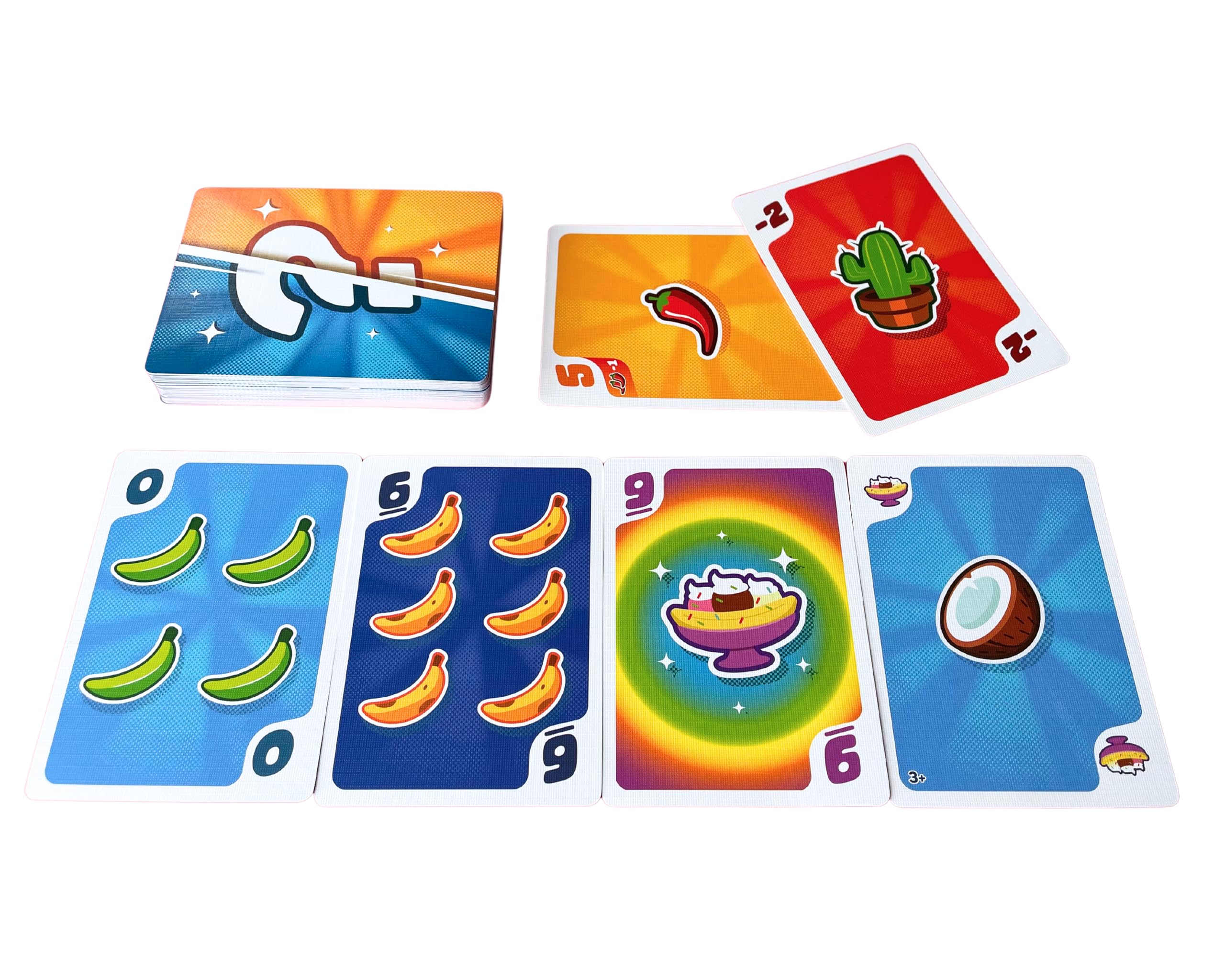Blue Orange Fifty Fruity Party Card Game for Kids, Adults, Family and Friends - Two Truths or One Truth and a Lie Bluffing Game Games - 2 to 6 Players for Ages 8+ - Image 4
