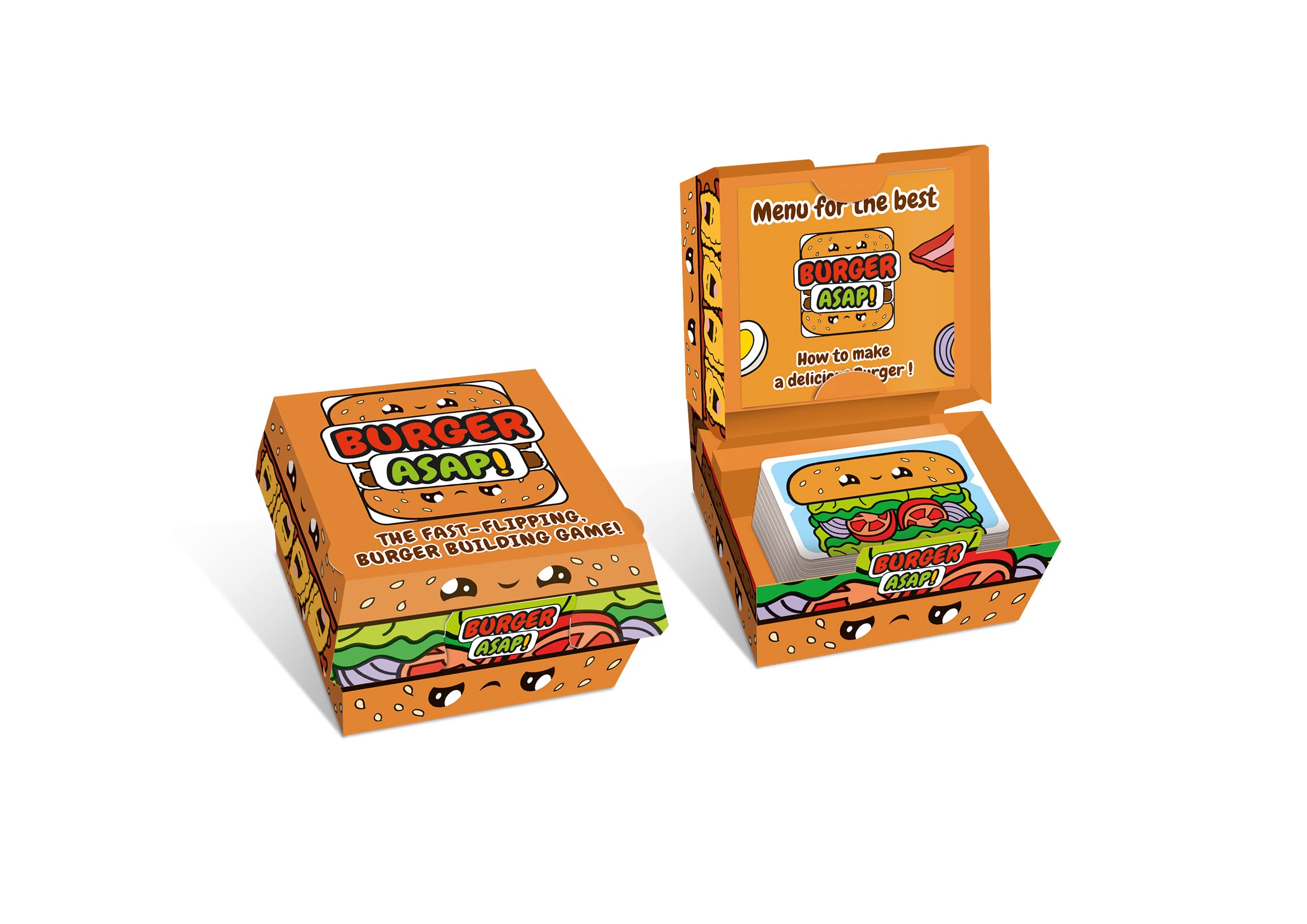 Blue Orange Games Burger ASAP! Card Game - Family or Kids Speed Matching Party Game for 2 to 5 Players. Recommended for Ages 7 & Up. - Image 4