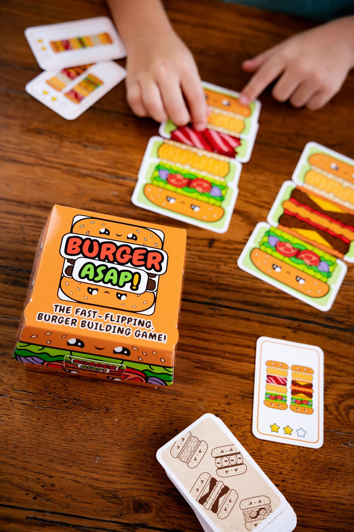Blue Orange Games Burger ASAP! Card Game - Family or Kids Speed Matching Party Game for 2 to 5 Players. Recommended for Ages 7 & Up. - Image 5