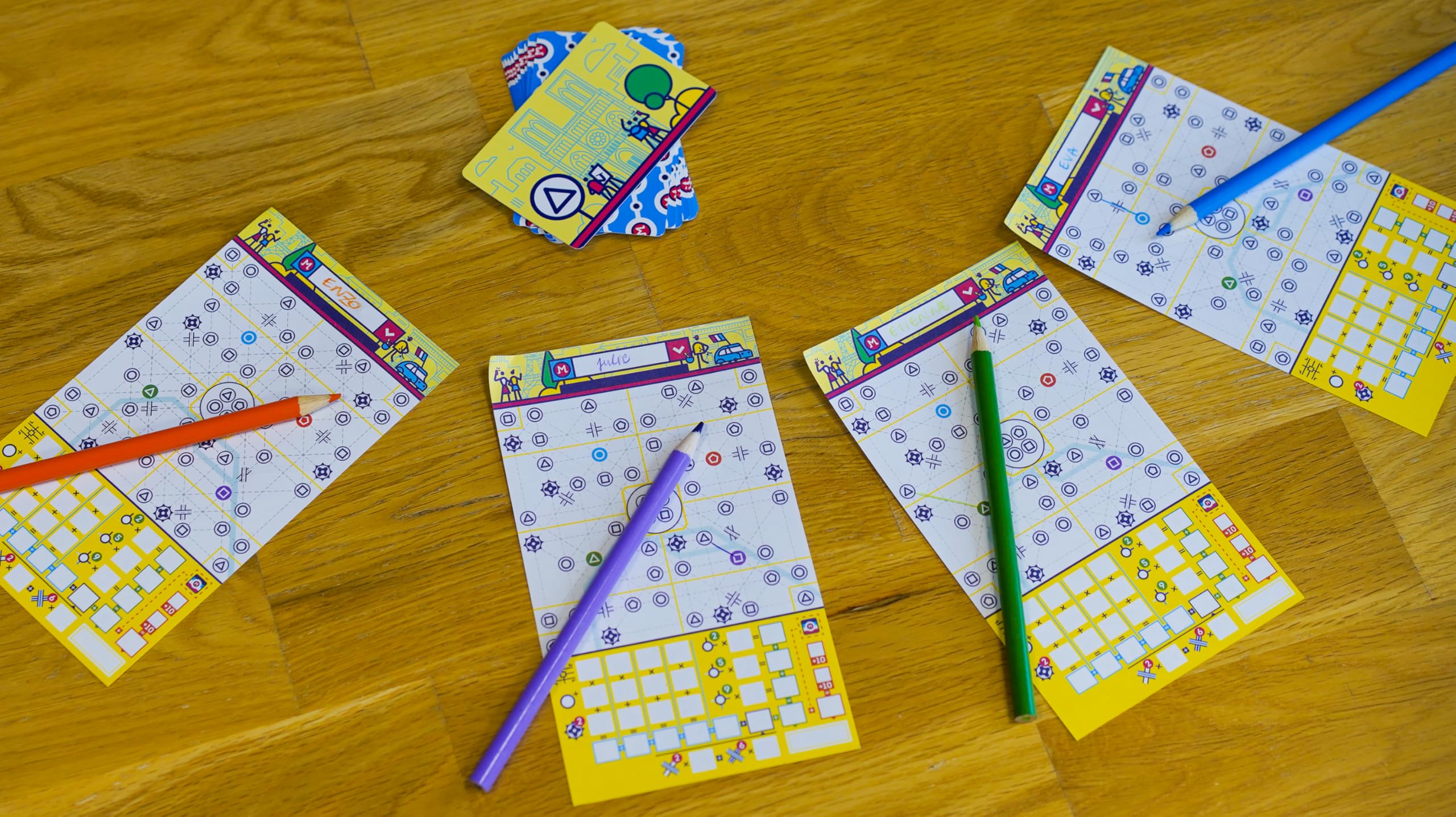 Blue Orange Next Station Paris - Fun Flip and Write Train Route-Building Game Set in Paris, Kids Teens Adults Family Couples Solo Play Game Nights, 1-4 Players, Ages 8+ - Image 4