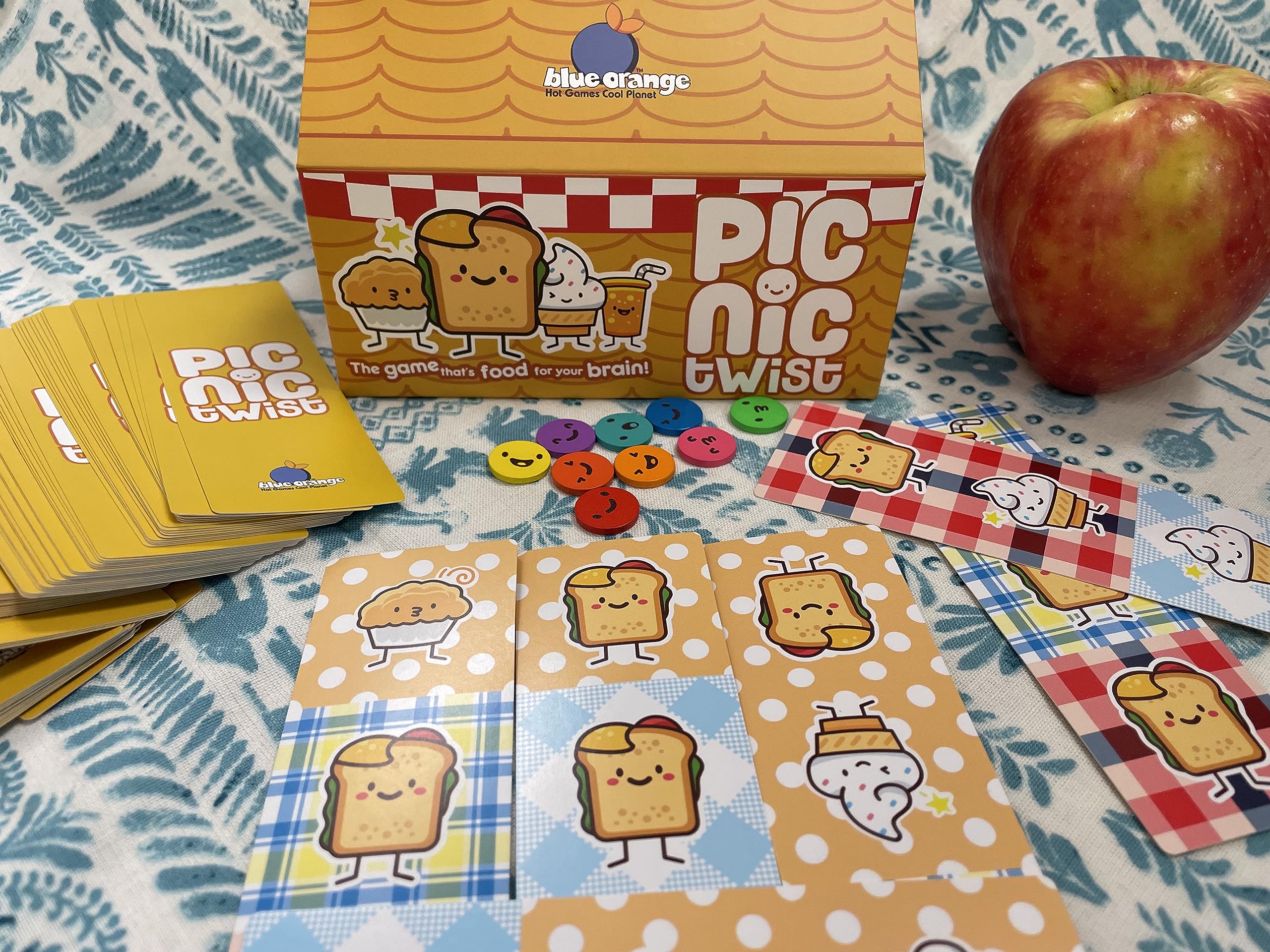 Blue Orange Picnic Twist, Set Collection Card Game in a Picnic Basket, Family or Adult Strategy Game for 1 to 9 Players Games. Recommended for Ages 8 & Up. - Image 5