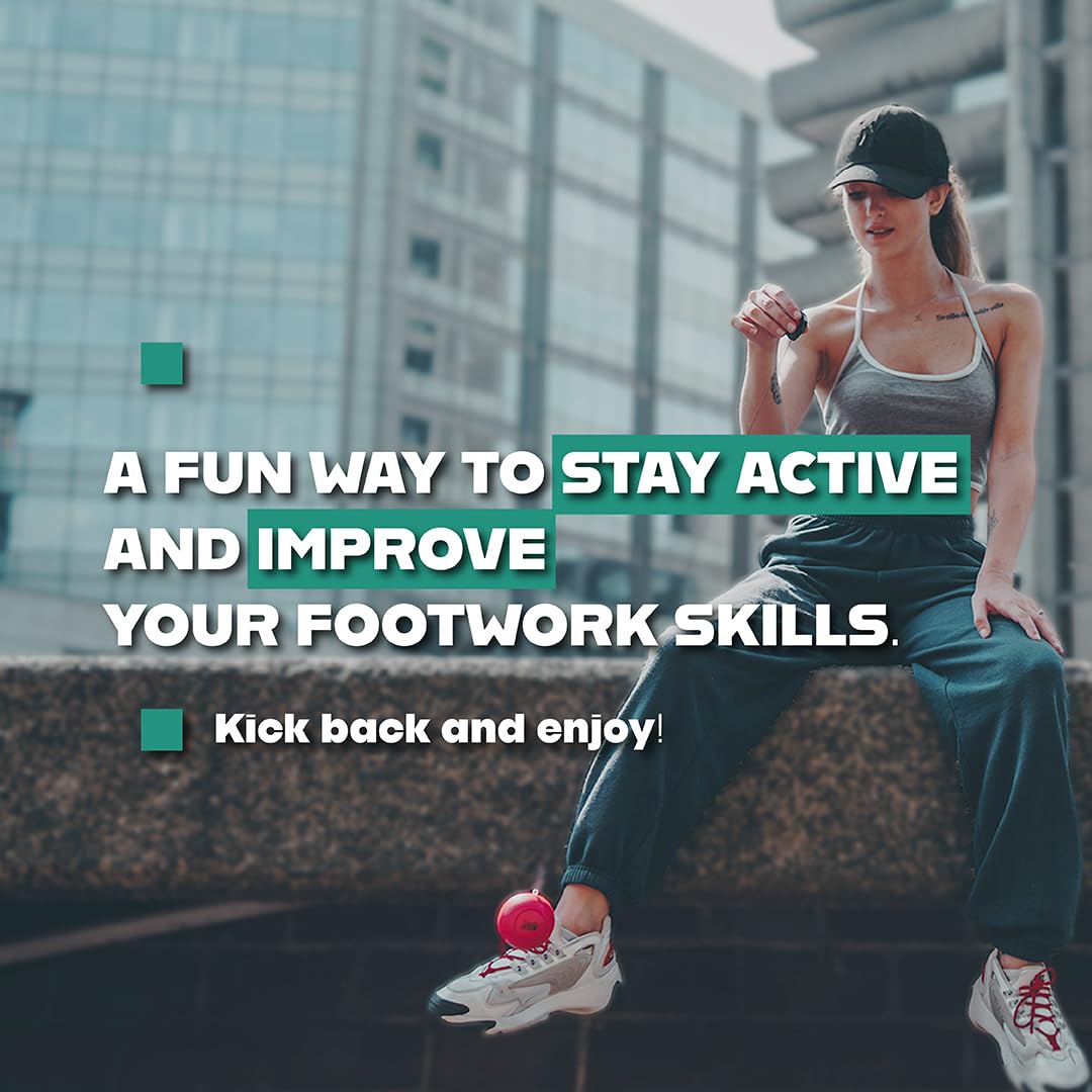 Blue Orange Soccer Ball Foot Fidget, Sport Toy, Solo Active Play, Special Needs Ball, Stress Ball, Kick Practice Training Workout for Football, Soccer Players, FootzyBall Games - Image 4