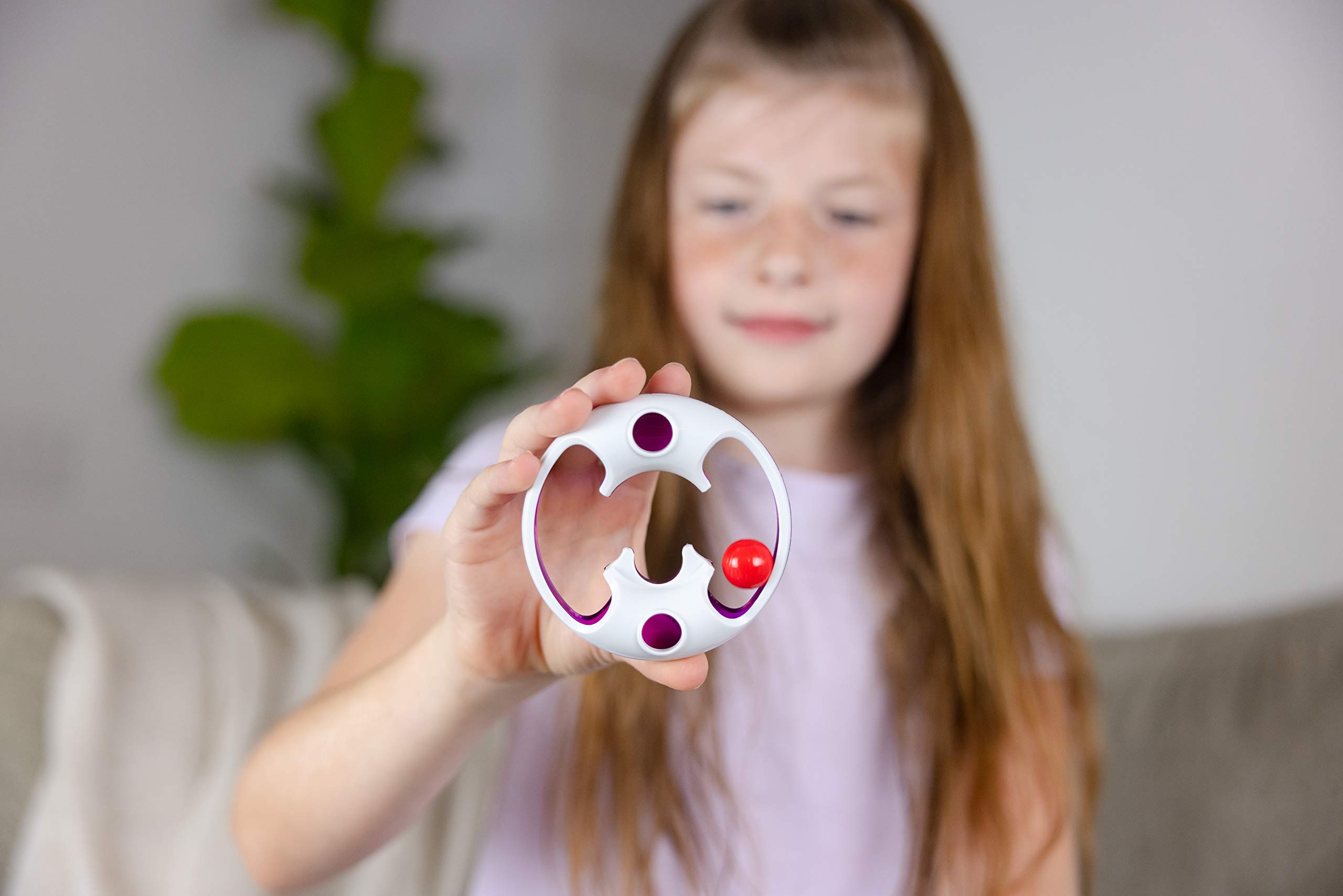 Blue Orange Toys Loopy Looper Edge- The Original Marble Spinner- Skill Fidget- for Kids Ages 8 Years and Up, Purple - Image 3