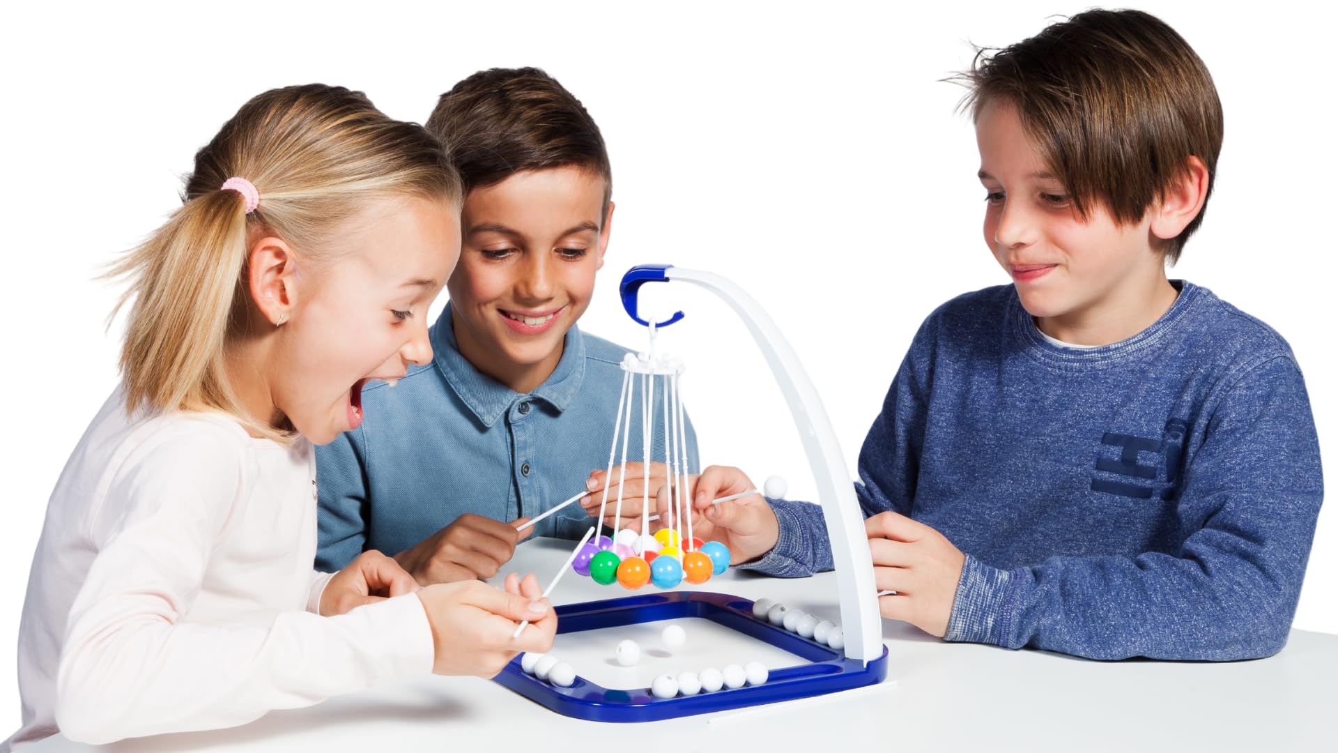 Blue Orange Tumball Action Dexterity Game - Family or Adult Party Bead Stacking Game for 2 to 4 Players Games. Recommended for Ages 5 & Up. - Image 4