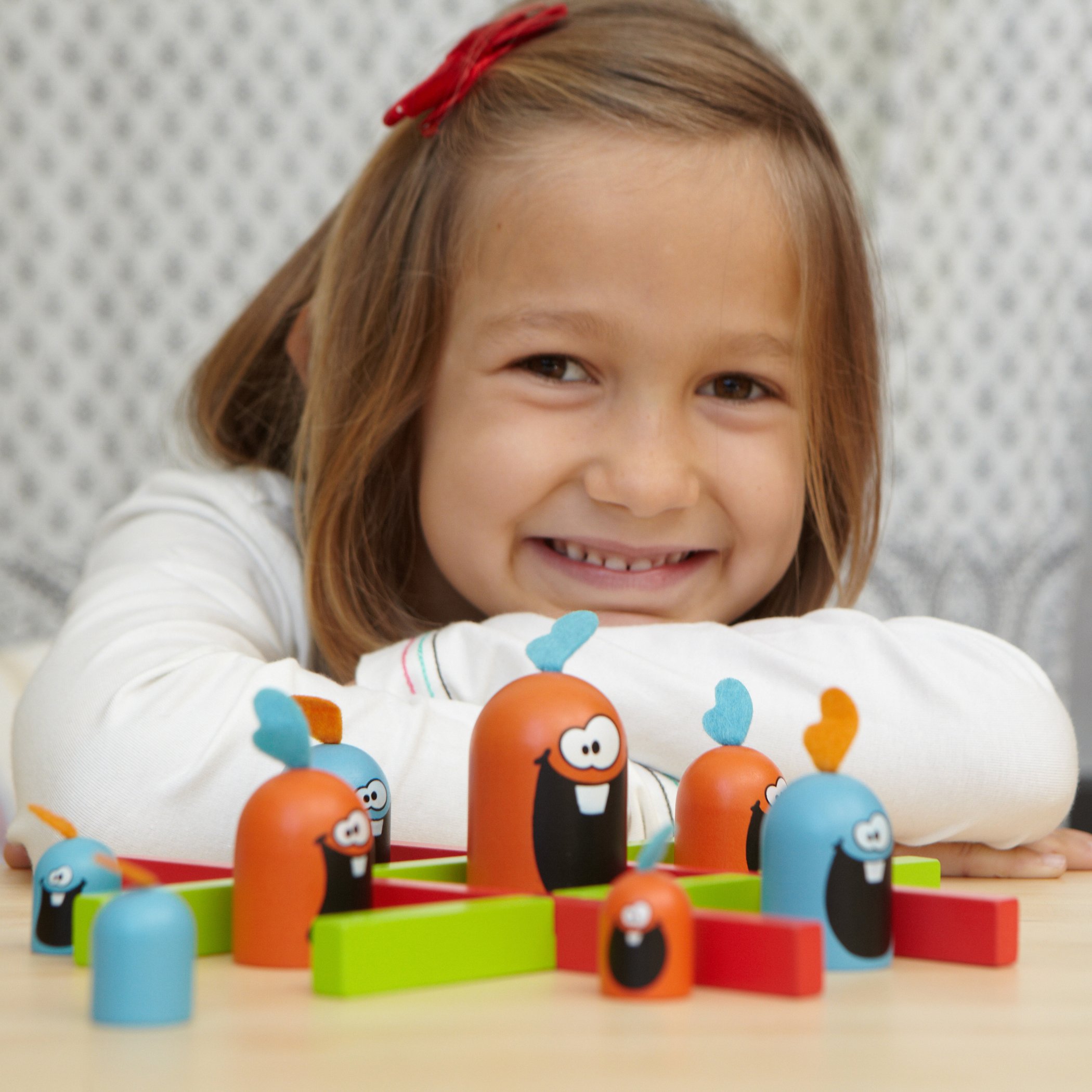 Gobblet Gobblers Fun Strategy Board Game - Award Winning Kids and Family Friendly Educational Board Game by Blue Orange Games- THE ORIGINAL GAME, All Wooden - 2 Players for Ages 5+ - Image 5