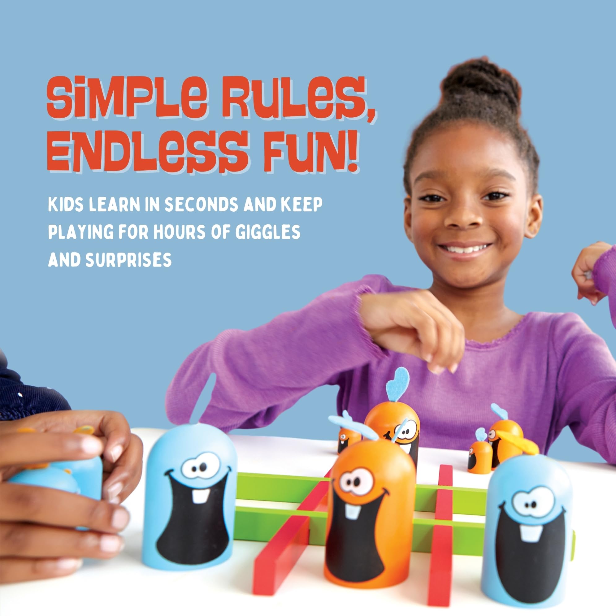 Gobblet Gobblers Fun Strategy Board Game - Award Winning Kids and Family Friendly Educational Board Game by Blue Orange Games- THE ORIGINAL GAME, All Wooden - 2 Players for Ages 5+ - Image 6