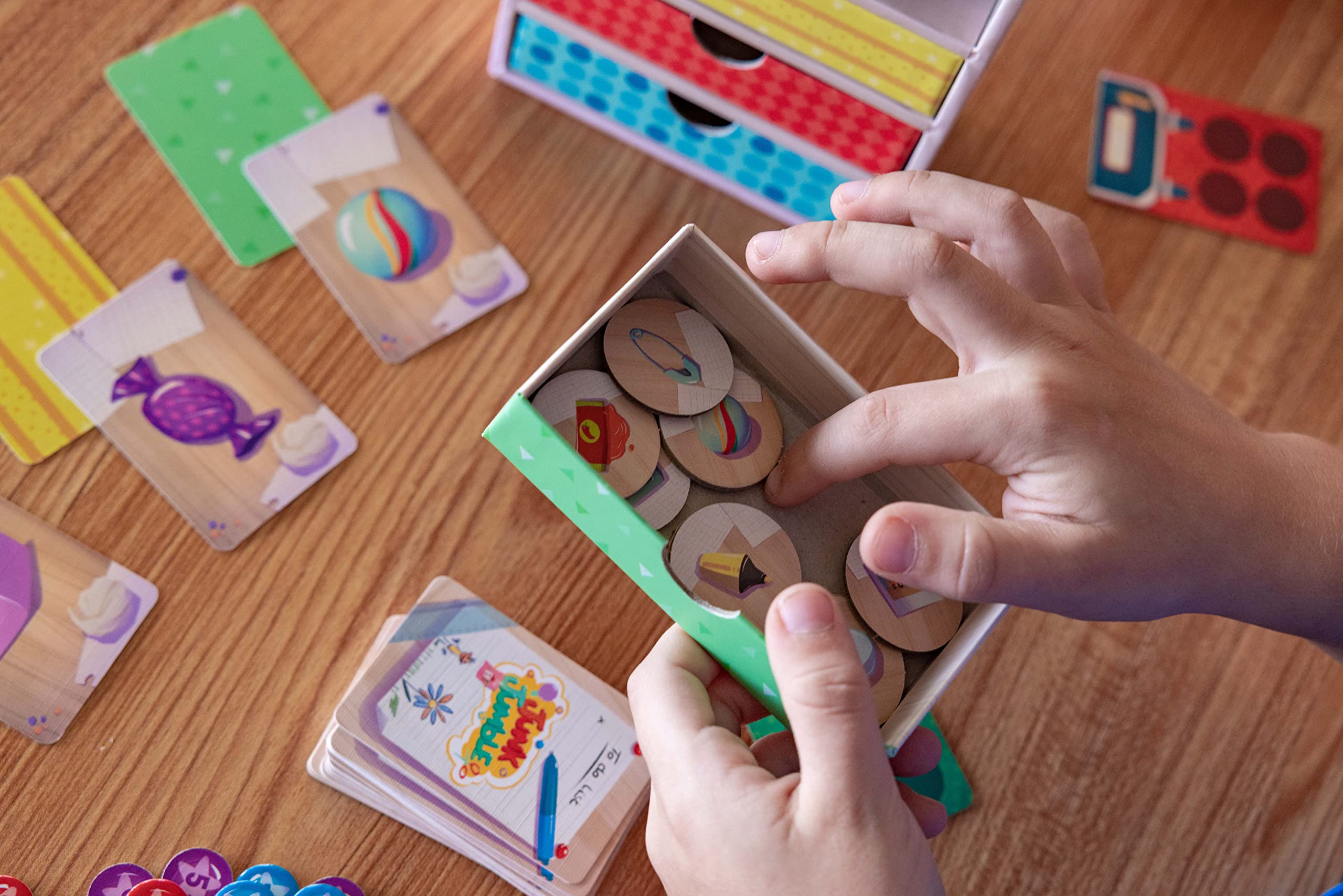 Junk Jumble Fun Memory Kids Board Game – Kids and Family Friendly Educational Game by Blue Orange Games - 2 to 5 Players for Ages 6+ - Image 4