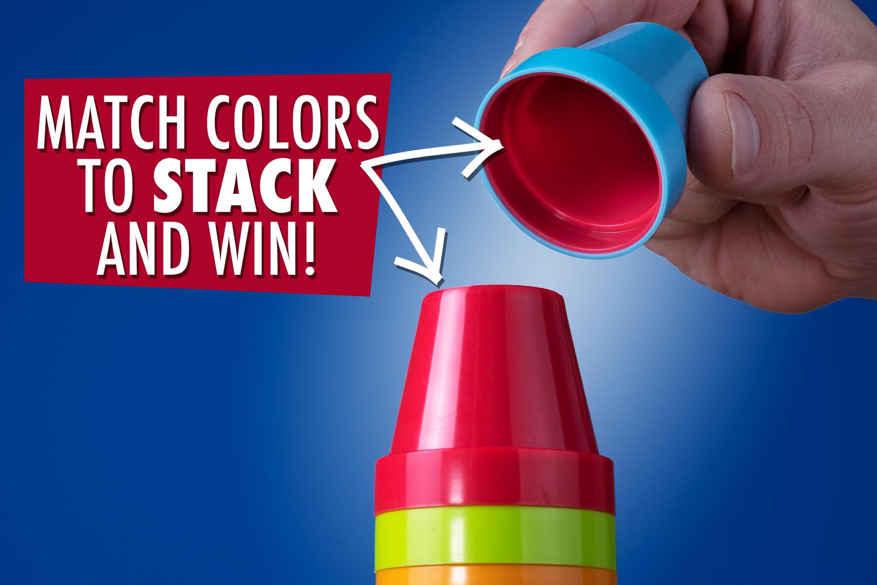 Slam Cup, Speed and Color Matching Cups Kids and Family Game by Blue Orange Games for 2 to 4 Players. Recommended for ages 6 & up - Image 3