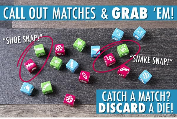Snip Snap by Blue Orange Games, Dice Matching Game for Children and Families, 2 to 6 Players, Recommended for ages 7 and Up - Image 4