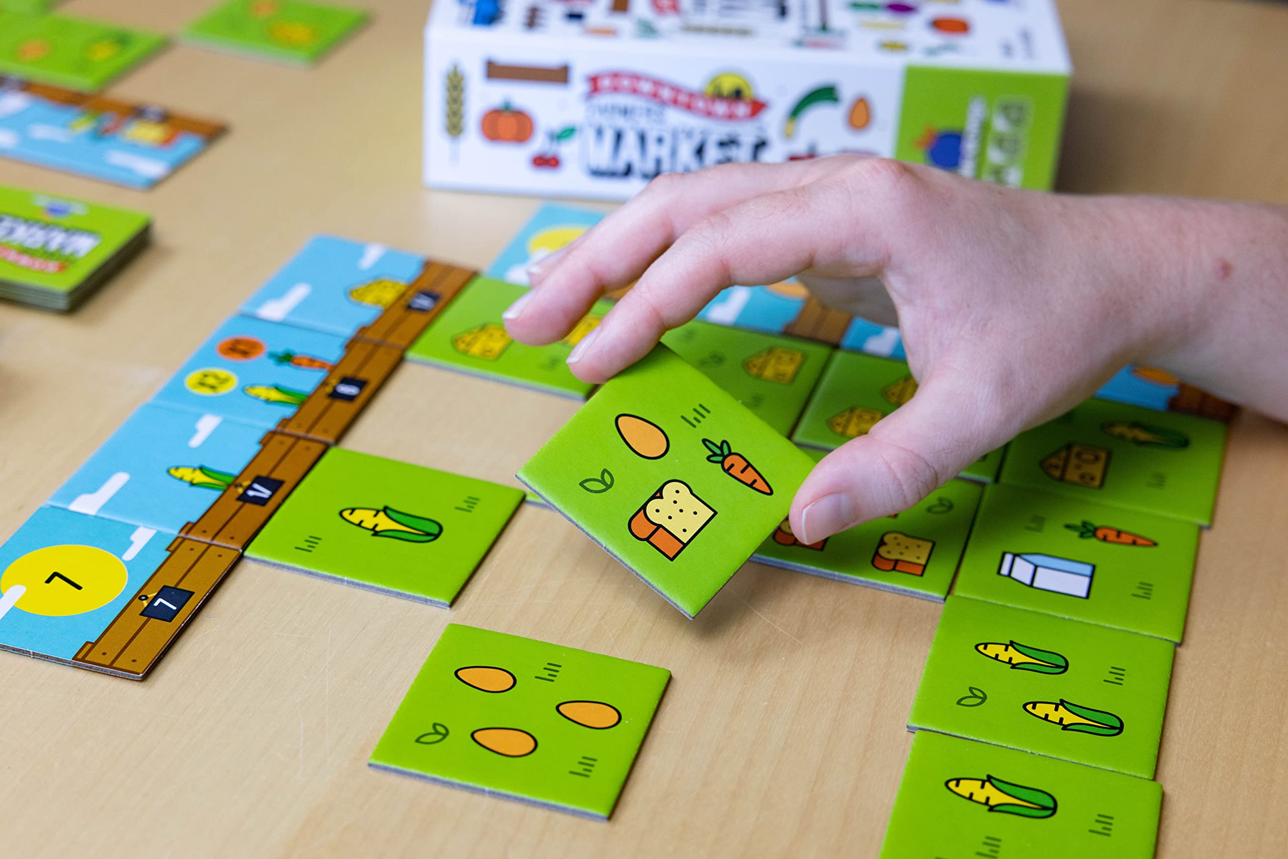 Strategy Board Game, Kids Teens Adults Family Couples Party Game Nights, Tabletop Tile Laying Game, 2-4 Players, Ages 7+, Downtown Farmers Market by Blue Orange Games - Image 6