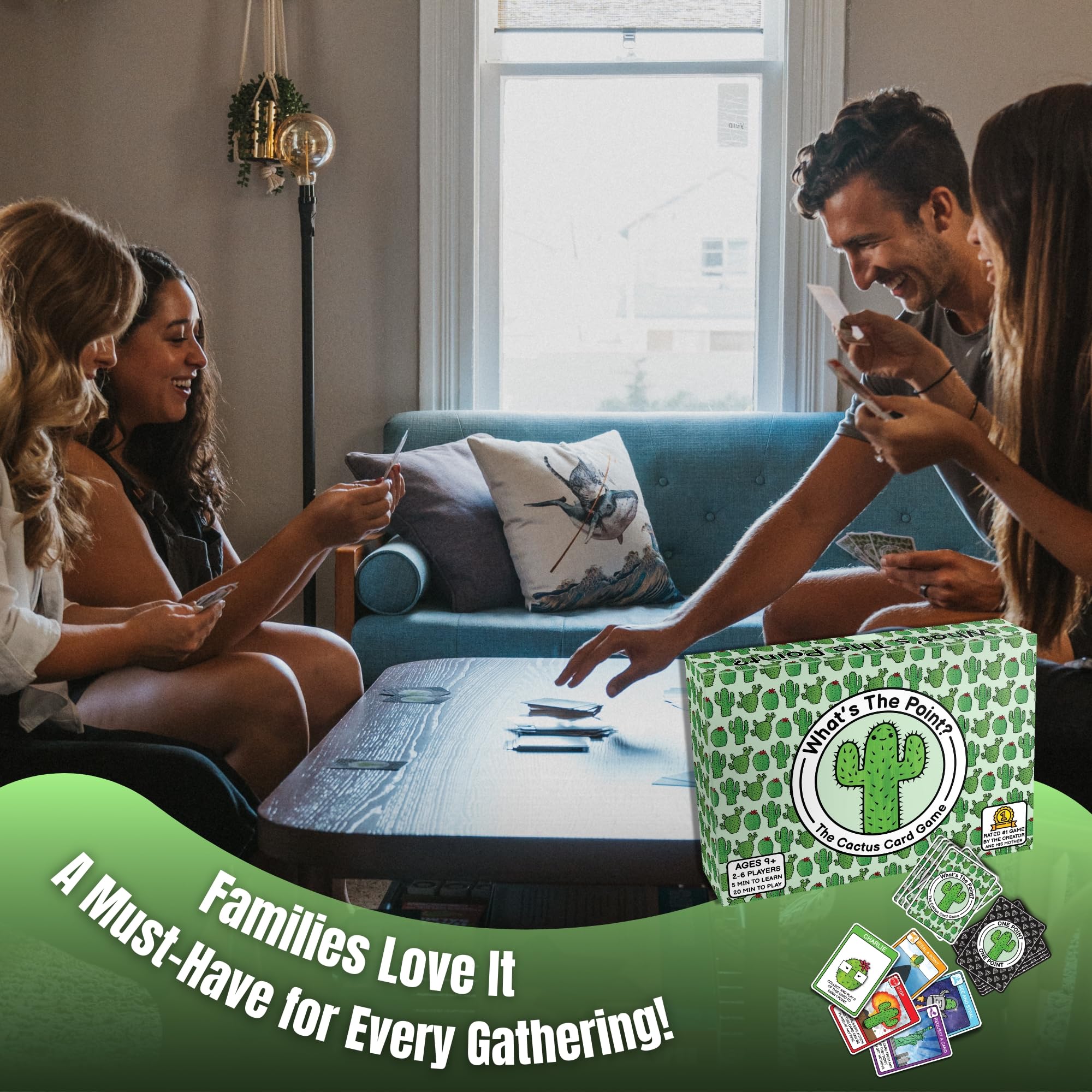 What's The Point? The Cactus Card Game - A Fun and Strategic Game for Families, Perfect for Family Play Night, Easy to Learn, Portable for Travel, and Ideal for Players of All Ages - Image 5