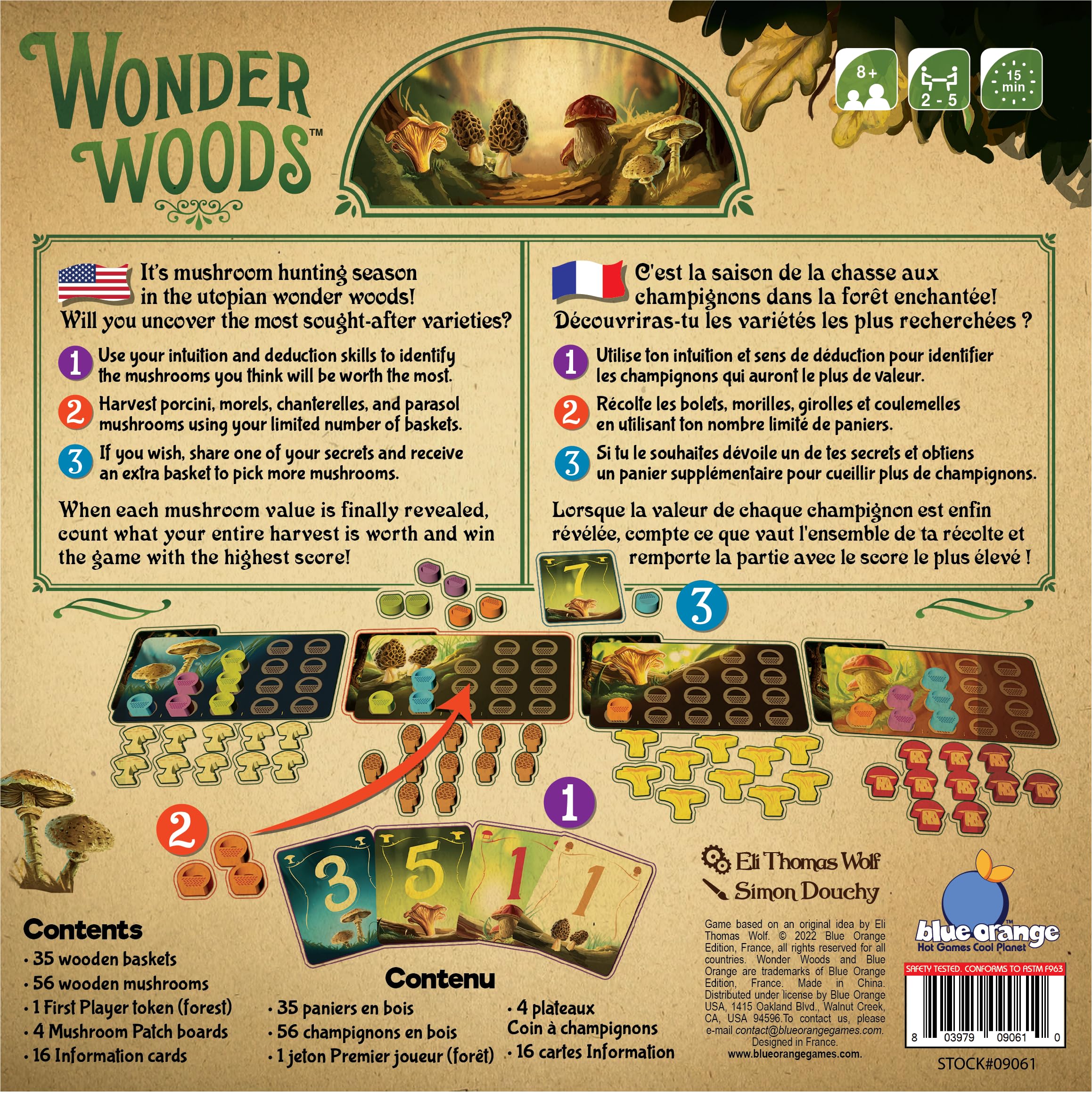 Wonder Woods Board Game by Blue Orange Games - Family or Adult Mushroom Theme Strategy Board Game for 2 to 5 Players. Recommended for Ages 8 & Up. - Image 3